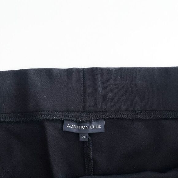 Addition Elle Women's Stretch Waist Pull on Comfort Pants Black Size 20 - Picture 3 of 8